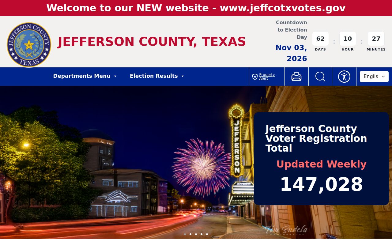 Beaumont residents directory Jefferson County Clerk records office