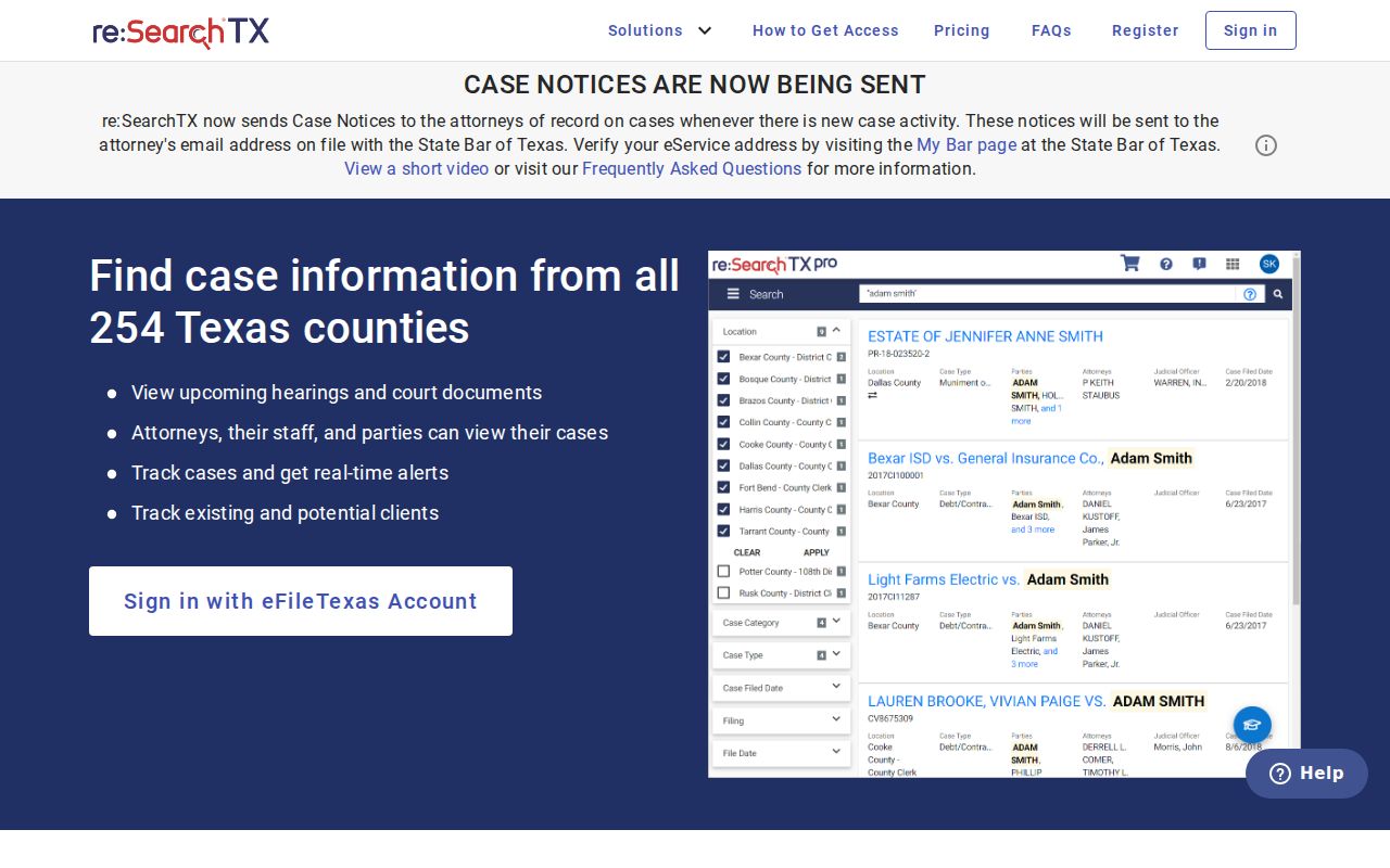 Beaumont residents directory re:SearchTX court search
