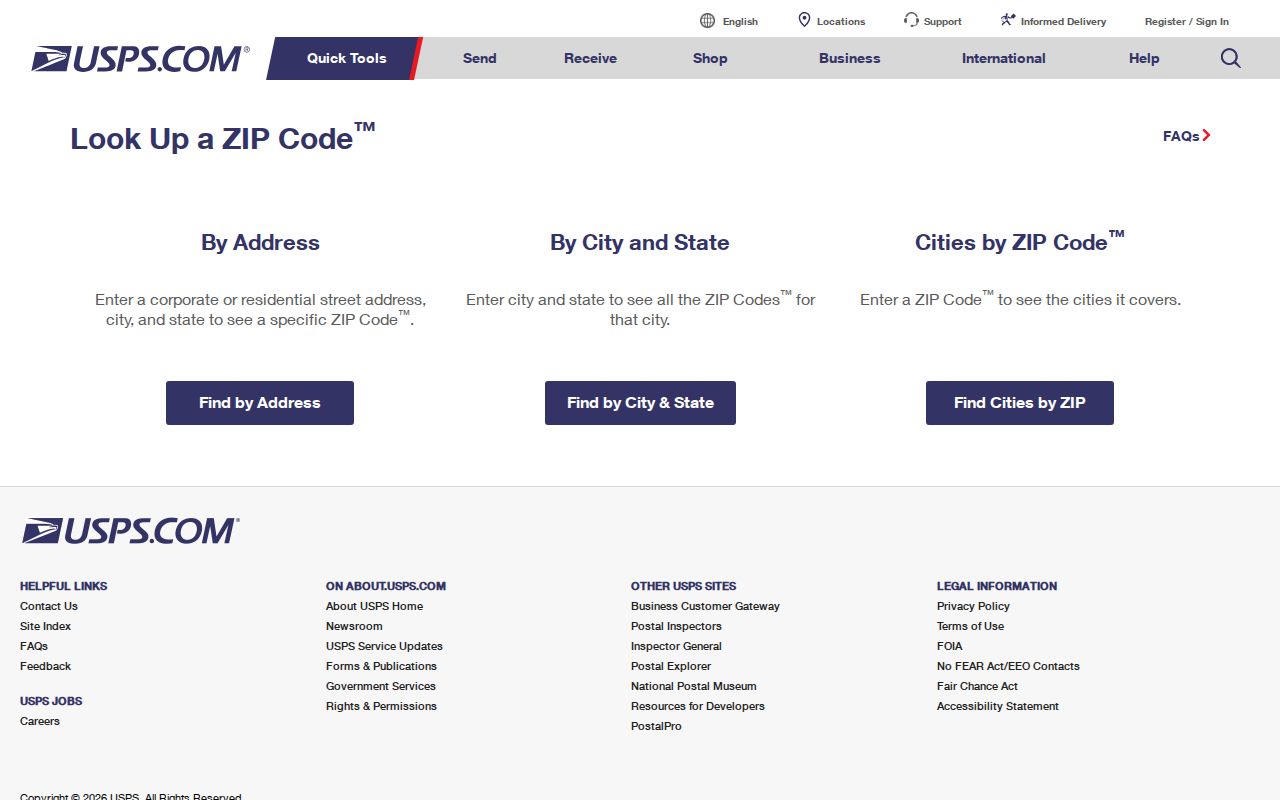 Beaumont ZIP code directory USPS address lookup